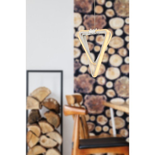 Bela kovinska LED viseča svetilka ø 20 cm Baris – Squid Lighting-image-1