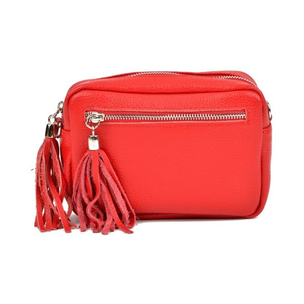 Rdeča usnjena torbica Isabella Rhea Melanie