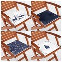 Sedežne blazine z božičnim motivom v kompletu 4 ks 40x40 cm Blue Christmas – Mila Home