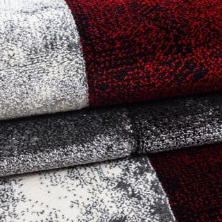 Bordo rdeč in siv tekač 80x300 cm Hawaii – Ayyildiz Carpets