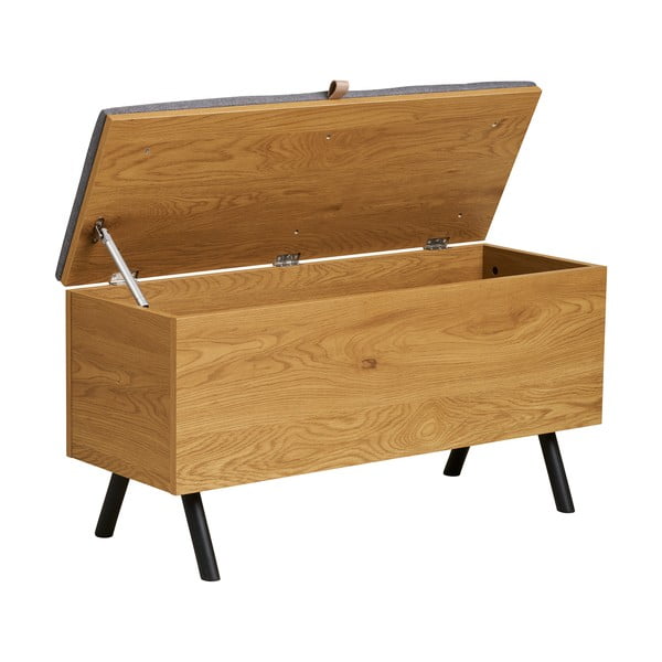 Skrinja v hrastovem dekorju v naravni barvi 92x48x33 cm Barco – House Nordic-image-3