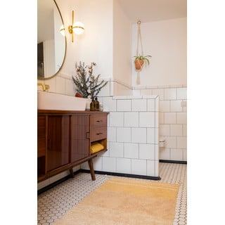 Oker rumena bombažna preproga 80x140 cm Twin Amber – Lorena Canals