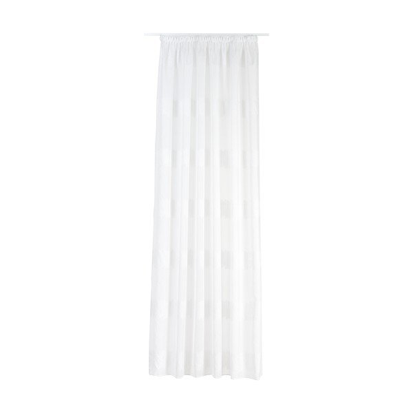 Bela prosojna zavesa 140x260 cm Musette – Mendola Fabrics-image-2