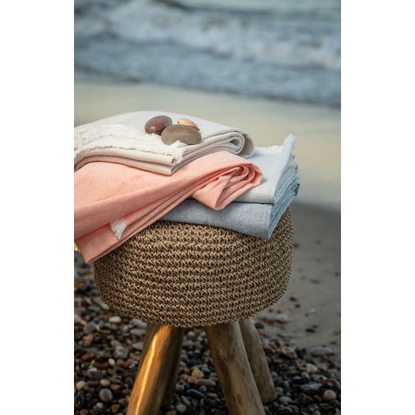 Modra pletenina z bombažem Euromant Summer Linen, 140 x 180 cm-image-3