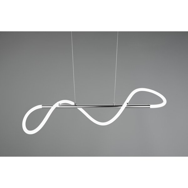 Kovinska LED zatemnitvena viseča svetilka v srebrni barvi Argos – Reality-image-4