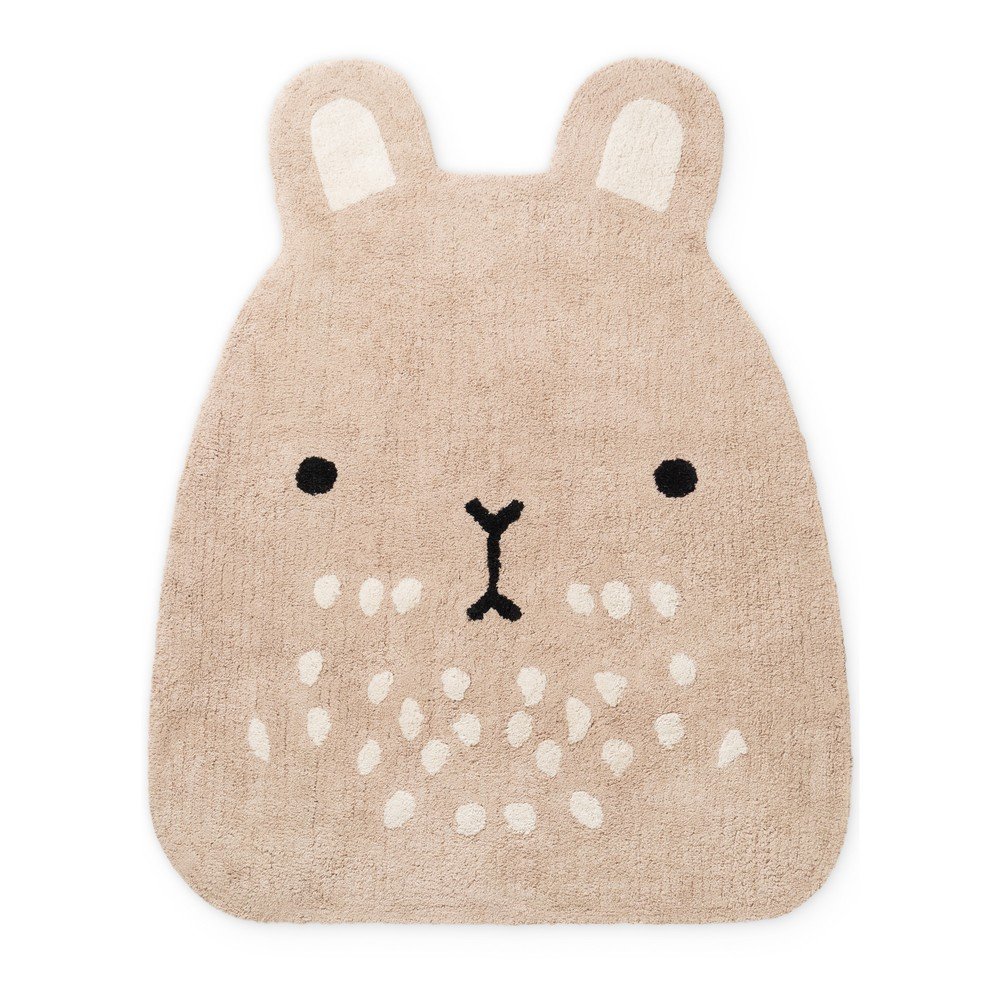 Bež pralna/ročno tkana bombažna otroška preproga 120x152 cm Snuggle Pucki
