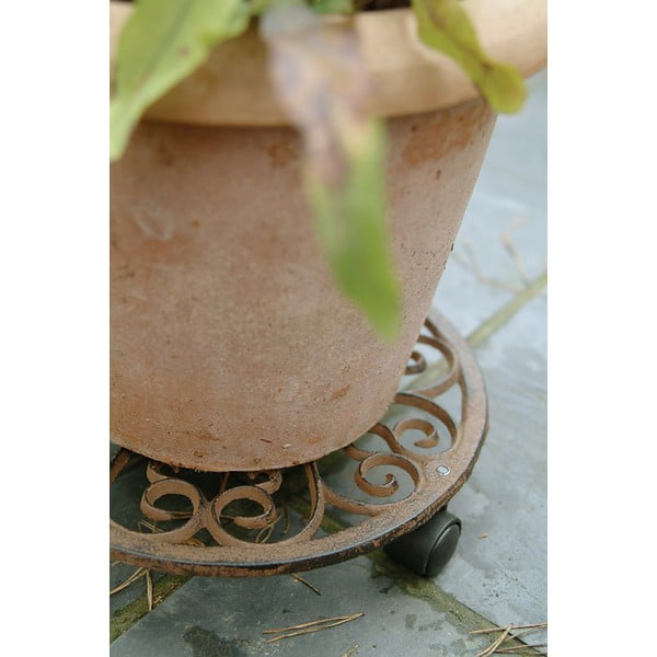 Kovinski mobilni podstavek za cvetlične lonce ø 29 cm – Esschert Design-image-1