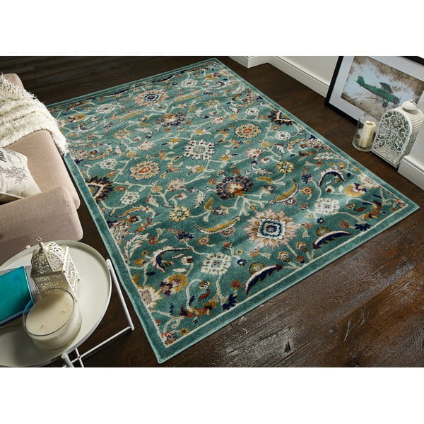 Turkizno modra preproga Webtappeti Moss, 180 x 270 cm-image-1