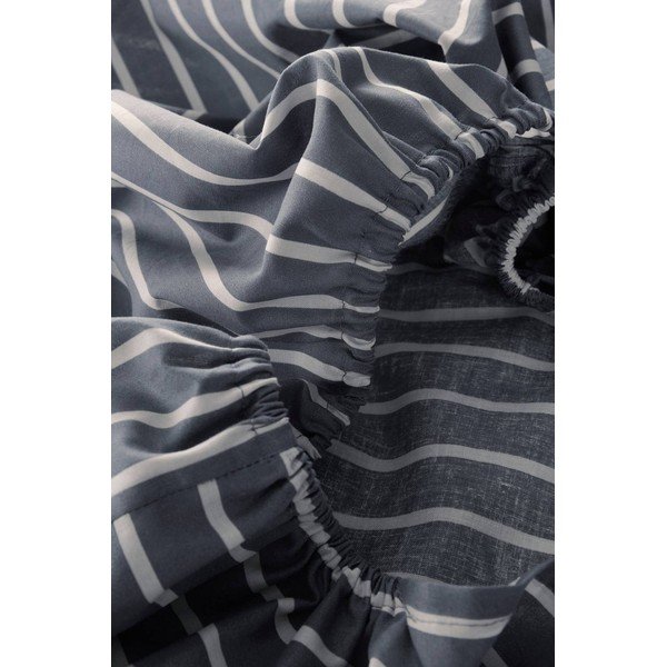 Bela/modra napenjalna rjuha iz organskega bombaža 160x200 cm Sima – Jotex