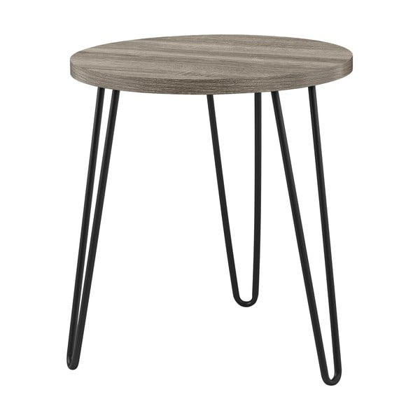 Rjavo-siva kavna mizica Støraa Owen, ø 50 cm-image-2