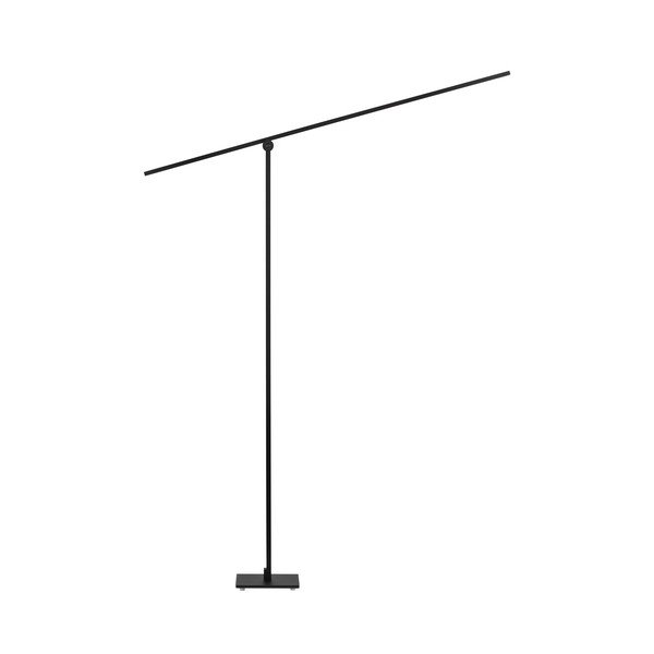 Mat črna kovinska LED stoječa svetilka z upogljivo konstrukcijo/zatemnitvena (višina 144 cm) Tenso – Nova Luce
