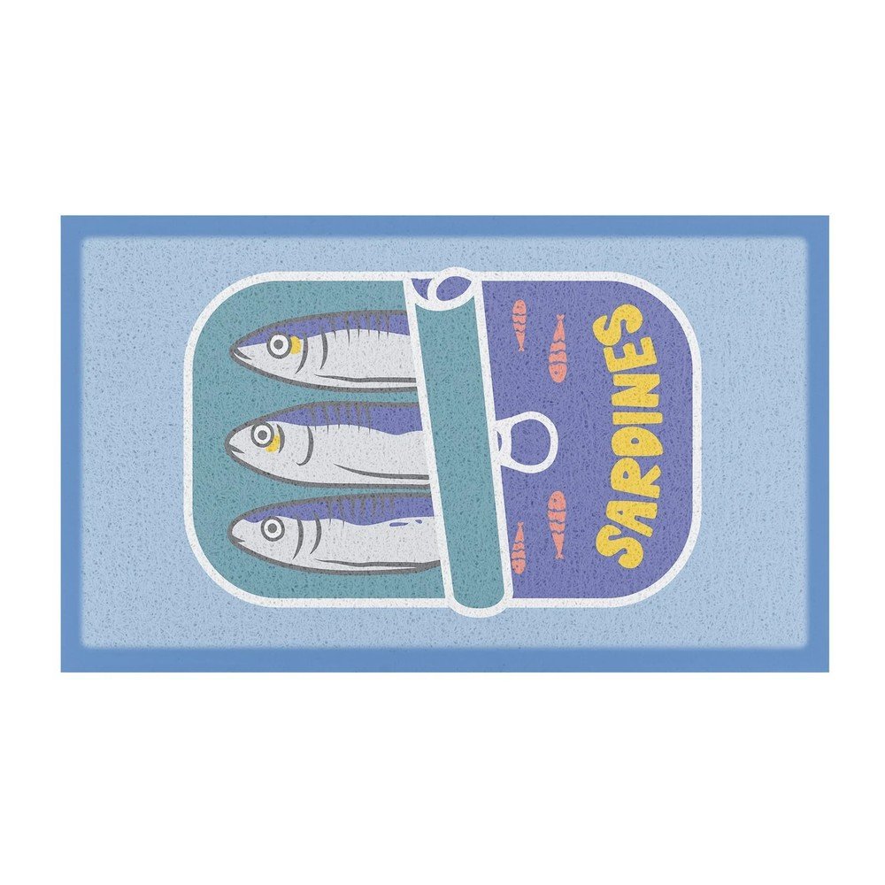 Predpražnik iz reciklirane plastike 40x70 cm Sardine Tin