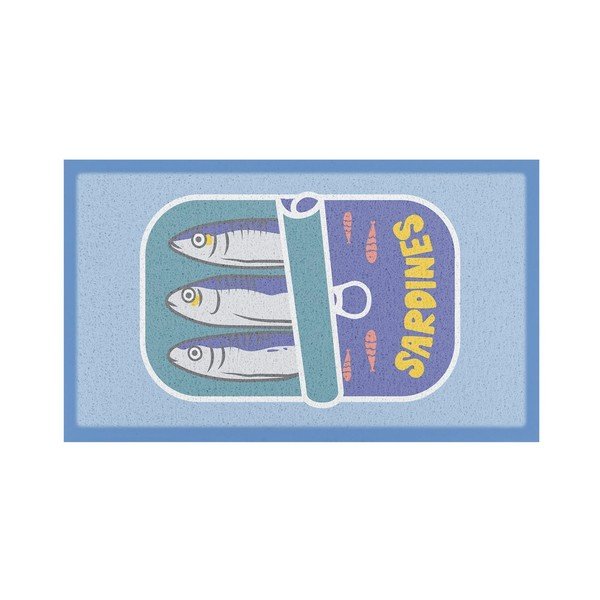 Predpražnik iz reciklirane plastike 40x70 cm Sardine Tin – Artsy Doormats