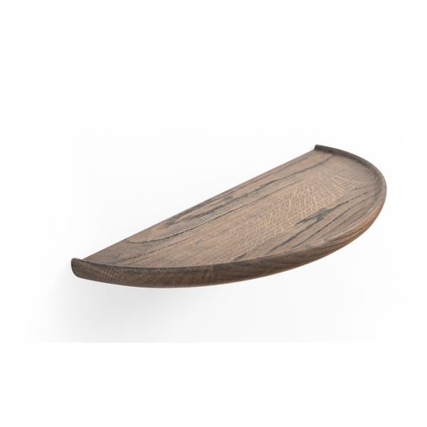 Rjava polica iz masivnega hrasta 40 cm Mu – Gazzda-image-3