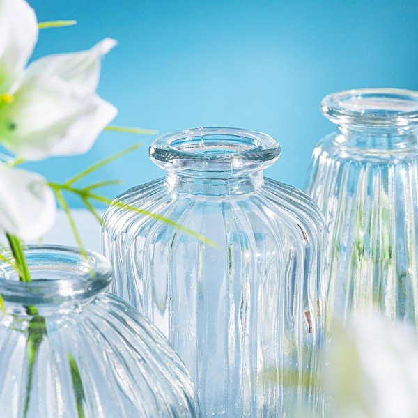 Komplet 3 steklenih vaz Sass & Belle Bud-image-2