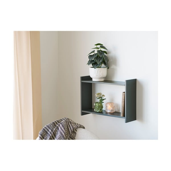 Prašno zelena večnivojska polica 50 cm Bamberg – House Nordic-image-2
