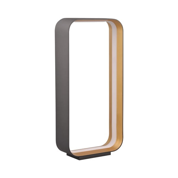 Črna LED namizna svetilka z glasovnim upravljanjem s pomočjo mobilne aplikacije s kovinskim senčilom (višina 61 cm) Cizione – CINQUE-image-2