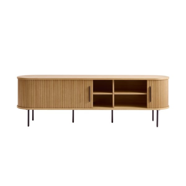 TV omarica v hrastovem dekorju 56x180 cm Nola – Unique Furniture-image-4