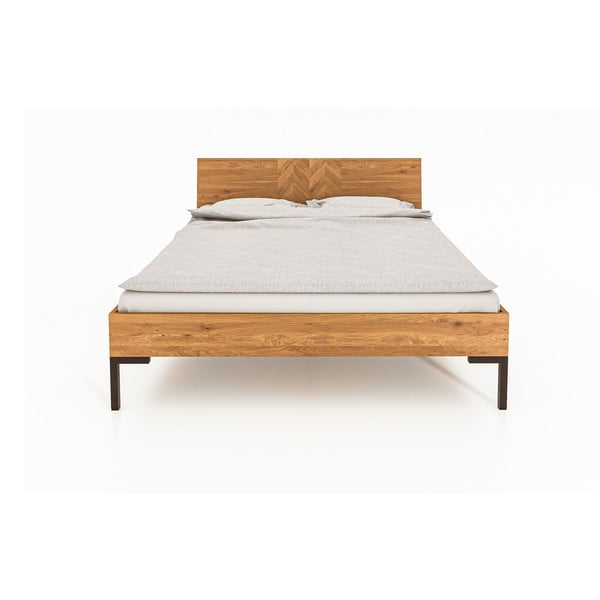 Hrastova zakonska postelja 160x200 cm Abies 2 - The Beds-image-4