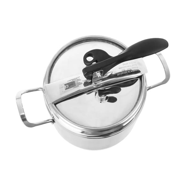 Tlačni lonec iz nerjavečega jekla s pokrovom Orion Profi, 5 l-image-3