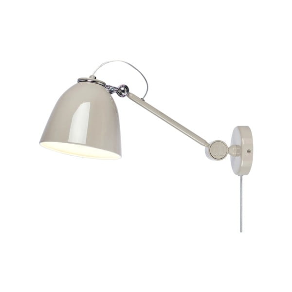 Sivo-bež stenska svetilka z vtikačem Tilt – Markslöjd