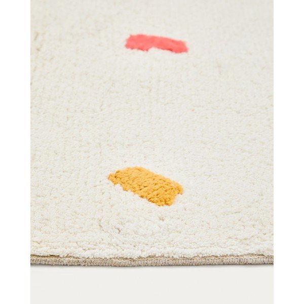 Kremno bela bombažna otroška preproga 90x150 cm Epifania – Kave Home-image-3