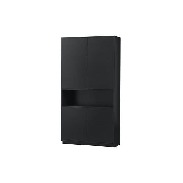 Črna modularna omarica iz masivnega bora 110x210 cm Finca – WOOOD-image-3