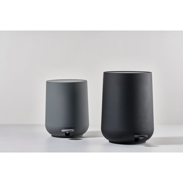 Črn plastičen koš za smeti 3 l Nova – Zone-image-2