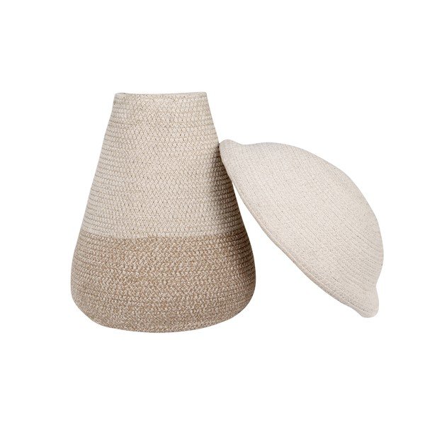 Bež tekstilna otroška škatla za shranjevanje ø 33x38 cm Mama Mushroom – Lorena Canals-image-3