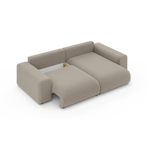 Bež raztegljiva kotna sedežna garnitura s prostorom za shranjevanje (s kotom po izbiri) Luma – Ropez-image-4