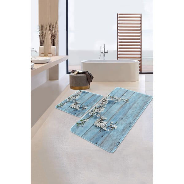 Modre kopalniške preproge v kompletu 2 ks 60x100 cm – Mila Home-image-1