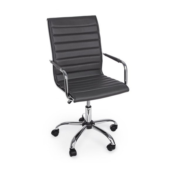 Temno siv pisarniški stol iz umetnega usnja Perth – Yes Everyday