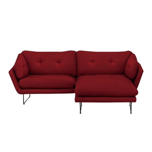 Komplet rdečega kavča in pufa Windsor & Co Sofas Comet