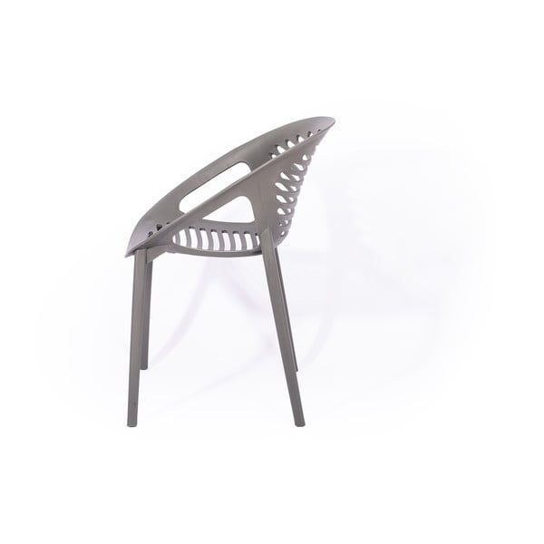 Vrtna jedilna garnitura za 4 osebe s sivimi stoli Joanna in mizo Viking, 90 x 150 cm-image-4