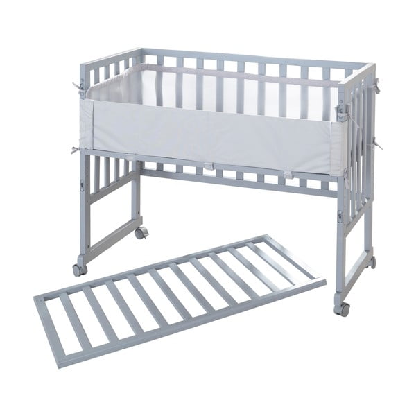 Siva otroška posteljica 90x45 cm – Roba-image-2