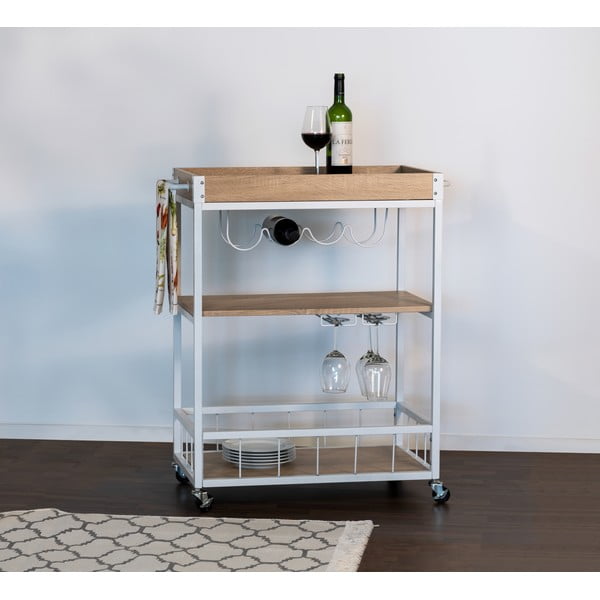Servirni voziček na kolesih 40x80 cm Rustico – Wenko-image-2