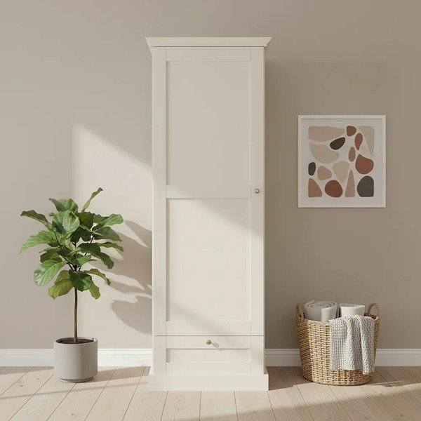Bež omara v mat dekorju 60x180x35 cm Binz – Støraa-image-2