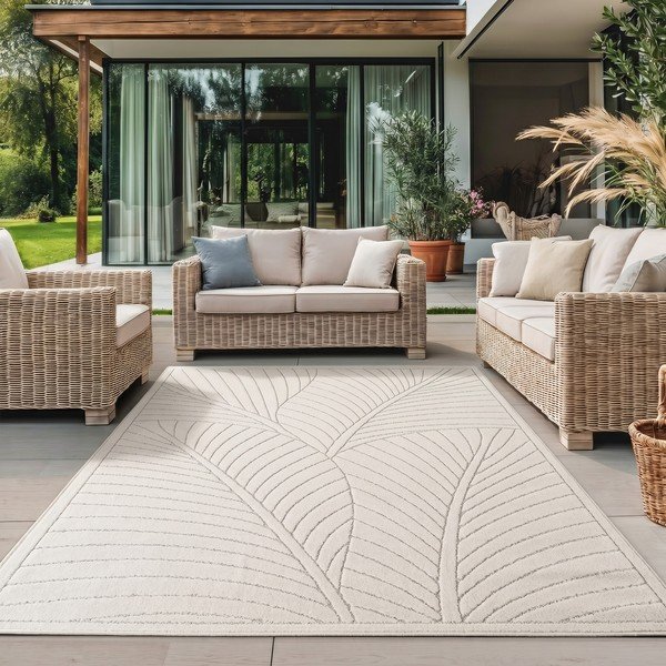 Kremno bela notranja in zunanja preproga 140x200 cm Nova 1203 – Ayyildiz Carpets-image-1