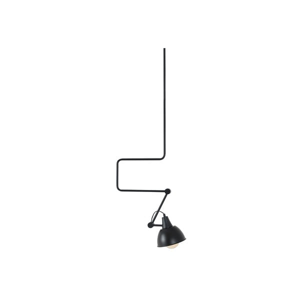 Črna viseča svetilka s kovinskim senčnikom 60x60 cm Coben - CustomForm
