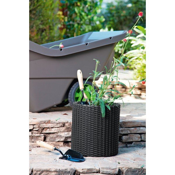Plastičen cvetlični lonec ø 28 cm Cylinder – Keter-image-1