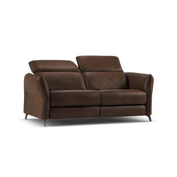 Temno rjava usnjena sedežna garnitura 103 cm Hubble – Windsor & Co Sofas-image-2