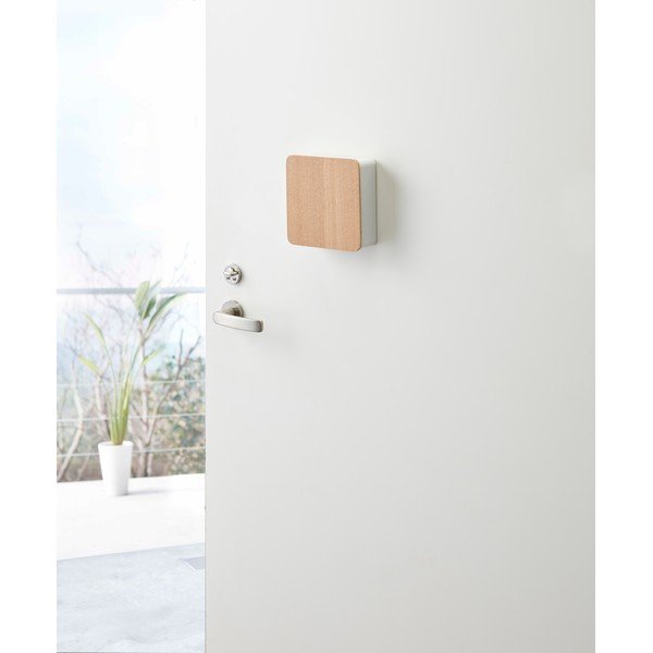 Bela omarica za ključe z vrati iz vezanega lesa Yamazaki Rin-image-1