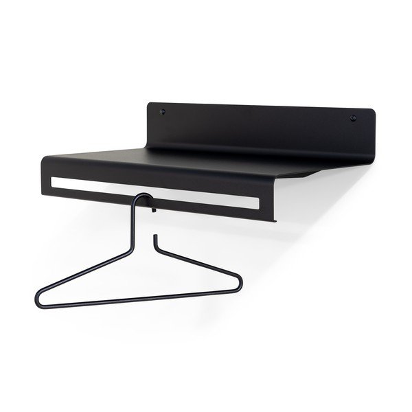 Črn kovinski stenski obešalnik s polico 60 cm Sway – Spinder Design-image-3