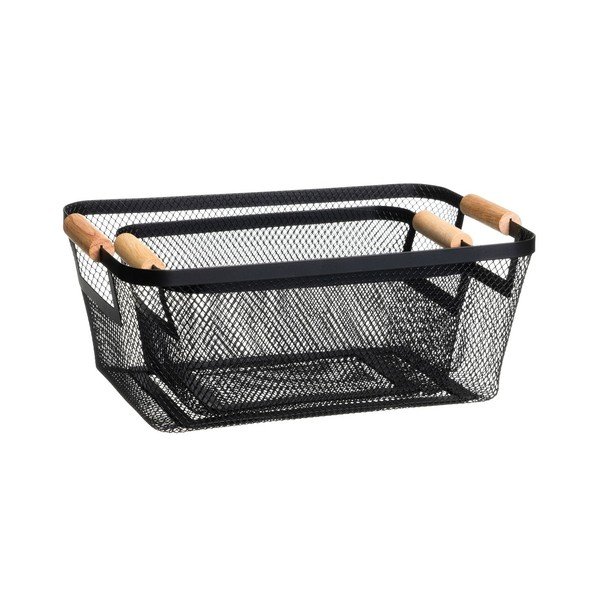 Žične kovinske košare v kompletu 2 ks 33x21x14 cm – Casa Selección-image-1