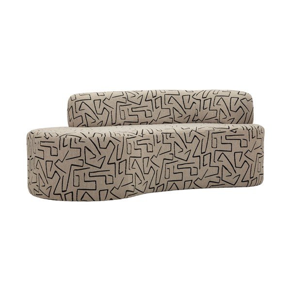 Bež sedežna garnitura iz tkanine bouclé 176 cm Nairobi – Mauro Ferretti-image-2