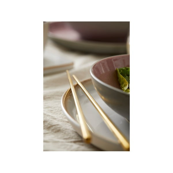 Jedilne paličice v zlati barvi s stojalom Bitz Brass-image-4