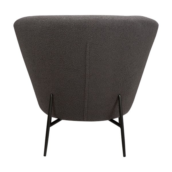 Siv fotelj iz tkanine bouclé Orbit – DAN-FORM Denmark-image-2