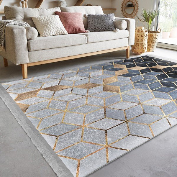 Modro-siv tekač 80x200 cm - Mila Home-image-1