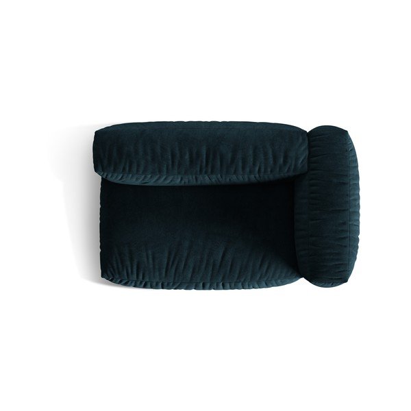 Temno moder žameten modul za sedežno garnituro (desni kot) Martina – Micadoni -image-3