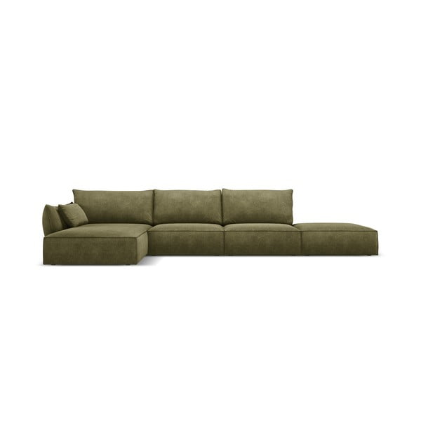 Zeleni kotni kavč (levi kot) Vanda - Mazzini Sofas